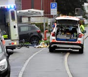 Die Unfallstelle in Einsiedeln. (Bild: Leserreporter)