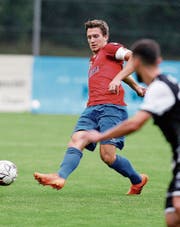 Mit dem Unentschieden in Zürich zufrieden: Cham-Captain Fabio Niederhauser. (Bild: Stefan Kaiser,Cham, 7. August 2019)