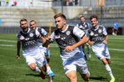 Filip Stojilkovic trifft zur Führung. (Bild: Gianluca Lombardi)