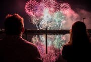 Das Feuerwerk. (Bild: Andrea Stalder)