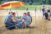 Im Verlauf des Tages verfolgten immer mehr Zuschauer die Wettkämpfe.