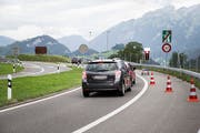 Dosierstelle bei der A2-Ausfahrt Stans-Süd. (Bild: Manuela Jans-Koch, 11. August 2019)