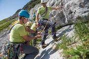 Auch das Alpinkader der Kantonspolizei St.Gallen stand im Einsatz. (Archivbild 2016: Samuel Schalch