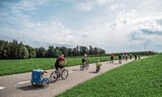 Bei allen Altersgruppen beliebt: Diverse Slow-ups mobilisieren auch die Velofahrer. (Bild: Thi My Lien Nguyen)
