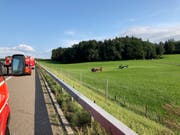 Zwei Rega-Helikopter standen im Einsatz. (Bild: Kantonspolizei St.Gallen)