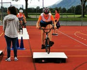 Das Team Ghülf in der Disziplin Cross-Parcours, den die Grabser, wie zwei weitere Spiele, für sich entschieden. (Bild: PD)