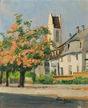 Frauenfeld: Promenade und evang. Kirche.