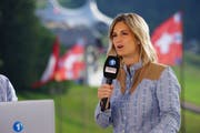 Fabienne Bamert am diesjährigen Rigi-Schwinget.