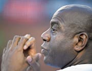 Basketball-Ikone Earvin «Magic» Johnson. Bild: Mark J. Terrill/AP (Los Angeles, 6. Juli 2019)