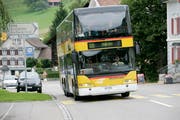 Der Bus der Linie 120 fährt zwischen Heiden und St.Gallen. Bei der Fahrt von Eggersriet Post nach St.Gallen hat ein Postauto in der Nacht auf Sonntag nicht überall gehalten. (Bild: Reto Martin (Eggersriet, 13. August 2010))