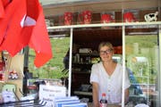 Regula Sager: «Den Kiosk auf dem Klausenpass zu führen, das war eigentlich nicht unbedingt das, was ich mir vorgestellt hatte.» (Bild: Bruno Arnold (Klausenpasse, 9. August 2019)