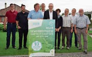Das OK der Wiler Gewerbestrasse: (von links) Christof Widmer, Jonas Rüegg, Stefan Frick, Stefan Müller, Armin Eugster, Marion Schär, Urs Cavelti, André Scheurer und Markus Hörler. Bild: Gianni Amstutz