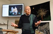 Armin Fehr im Amriswiler Ortsmuseum. (Bild: Yvonne Aldrovandi-Schläpfer, 2018)