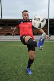 Liridon Prenka läuft diese Saison im Trikot des FC Schattdorf auf. (Bild: Urs Hanhart, Schattdorf, 13. August 2019)