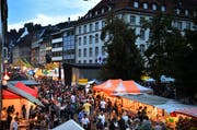 Das St.Galler Fest wird am Wochenende wieder Volksmassen in die Altstadt ziehen. (Bild: Michel Canonica)