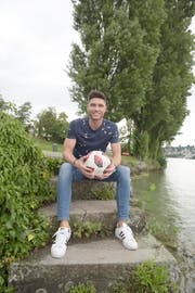 Luan Haxhimurati will für den SC Obergeissenstein in der regionalen 2. Liga auf Torejagd gehen. Bild: Michael Wyss (Luzern, 12. August 2019)