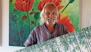 Kaum ein Tag vergeht, an dem Paul Huber nicht malt. (Bild: Lisa Wickart)