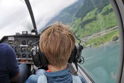 Das Highlight war natürlich der Rundflug, hier über die Region Buochs. (Bild: Matthias Piazza, Buochs, 13. August 2019)