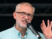 «Stark schädigenden 'No Deal'-Brexit verhindern»: der britische Labour-Chef Jeremy Corbyn. (Bild: KEYSTONE/EPA/ANDY RAIN)