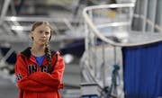 Greta Thunberg vor ihrer Abreise. (Bild: Keystone/AP Photo/Kirsty Wigglesworth)