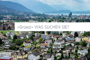Im Mittelpunkt der überarbeiteten Startseite steht die Suchabfrage «Grüezi, was suchen Sie?». (Bild: Screenshot)