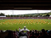 Schlussfeier des Eidgenössischen Turnfests im Juni 2019 im Stadion Brügglifeld in Aarau. (Bild: KEYSTONE/ALEXANDRA WEY)