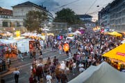 Das musikalische und kulinarische Angebot am St.Galler Fest ist enorm. (Bild: Urs Bucher)
