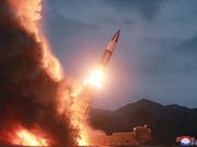 Der sechste Test innert weniger Wochen: Nordkorea feuerte am Freitag erneut Raketen ins Ostmeer ab. (Bild: KEYSTONE/EPA KCNA)