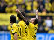 Paco Alcacer (9) traf zum Saisonauftakt mit Dortmund zweimal (Bild: KEYSTONE/AP/MARTIN MEISSNER)