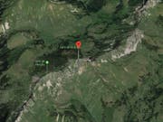 Am Fuss des Dent de Ruth haben Rettungskräfte am Freitag einen abgestürzten Wanderer nur noch tot bergen können. (Bild: Google Maps)