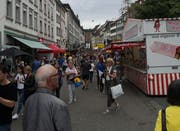 Am Samstagmittag in der Marktgasse. (Bild: Miguel Lo Bartolo - 17. August 2019)