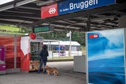Bruggen ist gemessen an den Passagierzahlen mit Abstand der kleinste St.Galler Stadtbahnhof. Er hat nach Meinung von Stadt und Kanton aber eine Zukunft, auch wenn dafür Verbesserungen nötig sind. (Bild: Ralph Ribi - 3. September 2018)