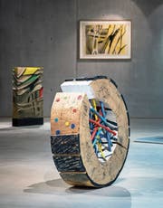 Die Kunstwerke von René Büchi im Ziegeleimuseum. Bild: Christian H. Hildebrand (Hagendorn, 17. August 2019)