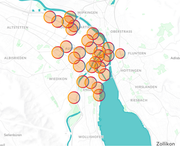Wer sich in Zürich an oder um eine Velostation befand und auf dem Smartphone eine von über 20 Schweizer Nachrichten-Apps öffnete, erhielt Werbung der Zürcher Kantonalbank aufgespielt. (Bild: CH Media)