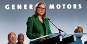 General-Motors-Konzernchefin Mary Barra an einer Veranstaltung in Detroit. Auch sie hat die Stellungnahme unterzeichnet. Bild: Paul Sancya/Keystone (16. Juli 2019)