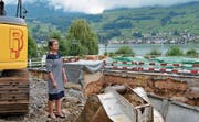 Alexandra Townend Genoni mitten auf der Baustelle.Bild: Philipp Unterschütz (Wilen, 13. August 2019)