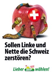 Das neue Kampagnenplakat der SVP. (Bild: ZvG)