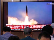 Fernsehbericht in Südkorea über einen Raketenabschuss im nördlichen Nachbarland. (Bild: KEYSTONE/AP/AHN YOUNG-JOON)