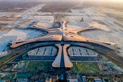 Der neue Pekinger Flughafen im Stadtteil Daxing soll im September in Betrieb genommen werden. (Bild:AP/Keystone, 4. Januar 2019)