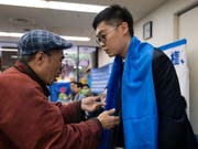 Wurde am Freitag in Hongkong festgenommen: der Anti-China-Aktivist Andy Chan. (Bild: KEYSTONE/AP/JAE C. HONG)