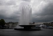 Der Wagenbachbrunnen auf dem Europaplatz in Luzern. (Bild Corinne Glanzmann, 23. April 2018)