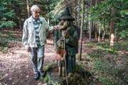 Josef Scherrers Figuren erinnern an Illustrationen in Märchenbüchern. (Bild: Maya Heizmann)