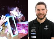 Michael Schmid damals und heute. (Bilder: PD)