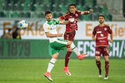 Der FC St.Gallen verkaufte Albian Ajeti (links) im Herbst 2017 ohne Weiterbeteiligungsklausel an den FC Basel. (Bild: Benjamin Manser)