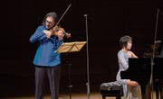 Gemeinsames Rezital zweier Stars: der Violinist Leonidas Kavakos und die Pianistin Yuja Wang. Bild: Priska Ketterer/LF (Luzern, 19. August 2019)