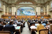 Blick in den Saal des Nationalrats an der Herbstsession der Eidgenoessischen Raete, am Dienstag, 19. September 2017 im Nationalrat in Bern. (KEYSTONE/Anthony Anex)