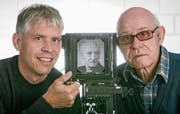 Daniel Reinhard (links) mit Vater Josef und dessen Vater Joseph in der Mitte.Bild: PD