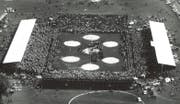 1961 ist die Arena nicht einmal halb so gross gewesen. (Bild: PD)