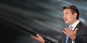 Roberto Cirillo, CEO der Schweizerischen Post, während der Medienkonferenz in Cadennazo im Tessin. (Bild: Elia Bianchi/Keystone, 22. August 2019)