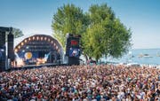 Erfolgreich trotz hartem Verdrängungskampf: das Summerdays Festival am Arboner Hafen. (Bild: Urs Bucher (26. August 2017))